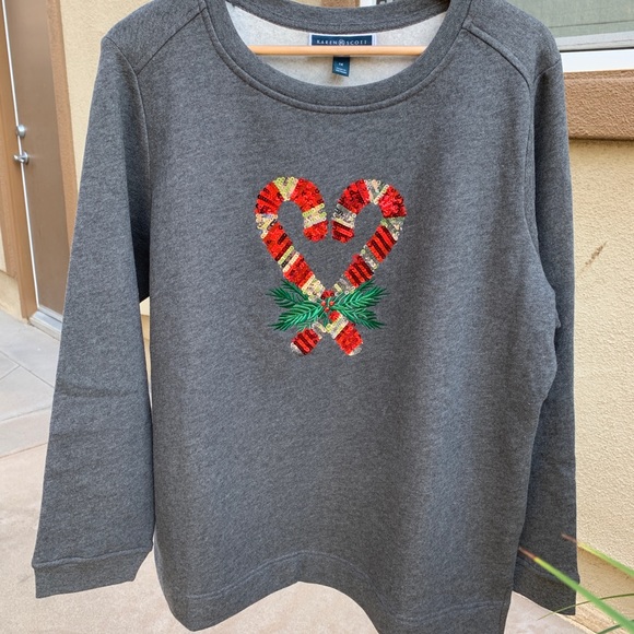NWT Karen Scott Christmas sweatshirt - Picture 5 of 5